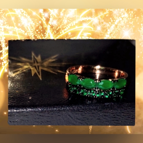 Green Opals Fashion Ring - Picture 14 of 14